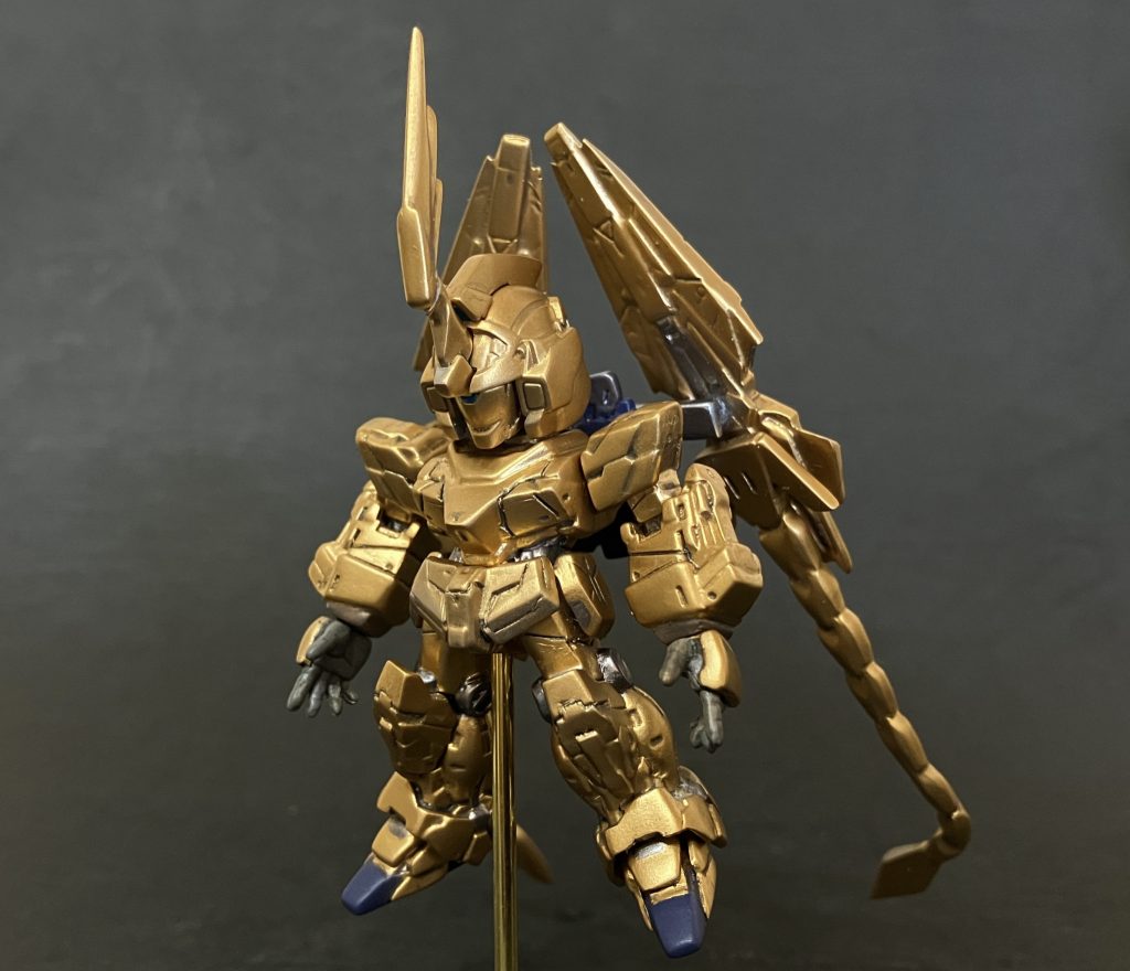 コンバージ改造　ユニコーンガンダム3号機 フェネクス ユニコーンモード–2枚目/制作者：いしゅと【I.S.T.works】