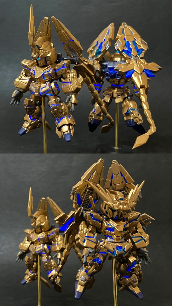 コンバージ改造　ユニコーンガンダム3号機 フェネクス ユニコーンモード–5枚目/制作者：いしゅと【I.S.T.works】