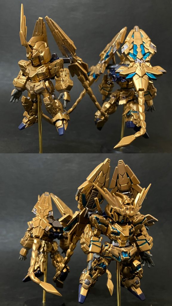 コンバージ改造　ユニコーンガンダム3号機 フェネクス ユニコーンモード–3枚目/制作者：いしゅと【I.S.T.works】