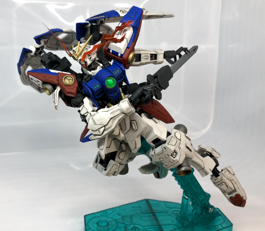 そして阿頼耶識リミッター解除!エフェクトは透明プラ板で作成しました!