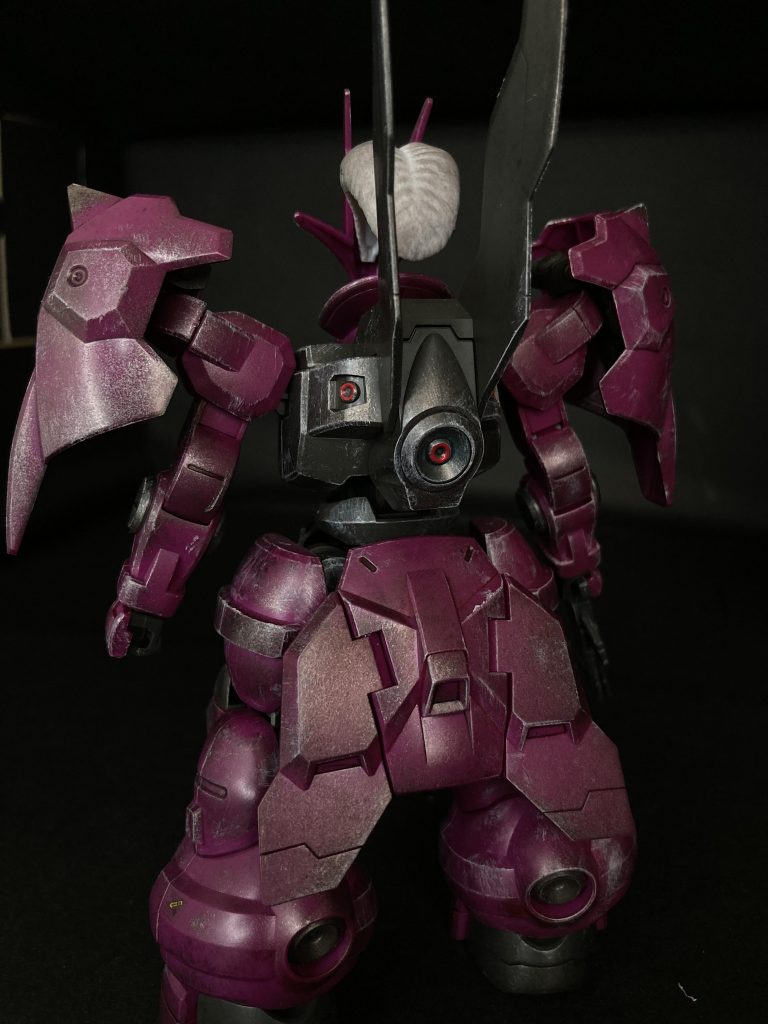 バックショットです。バーニヤ部分はもう少し汚して良かったかなと思います。