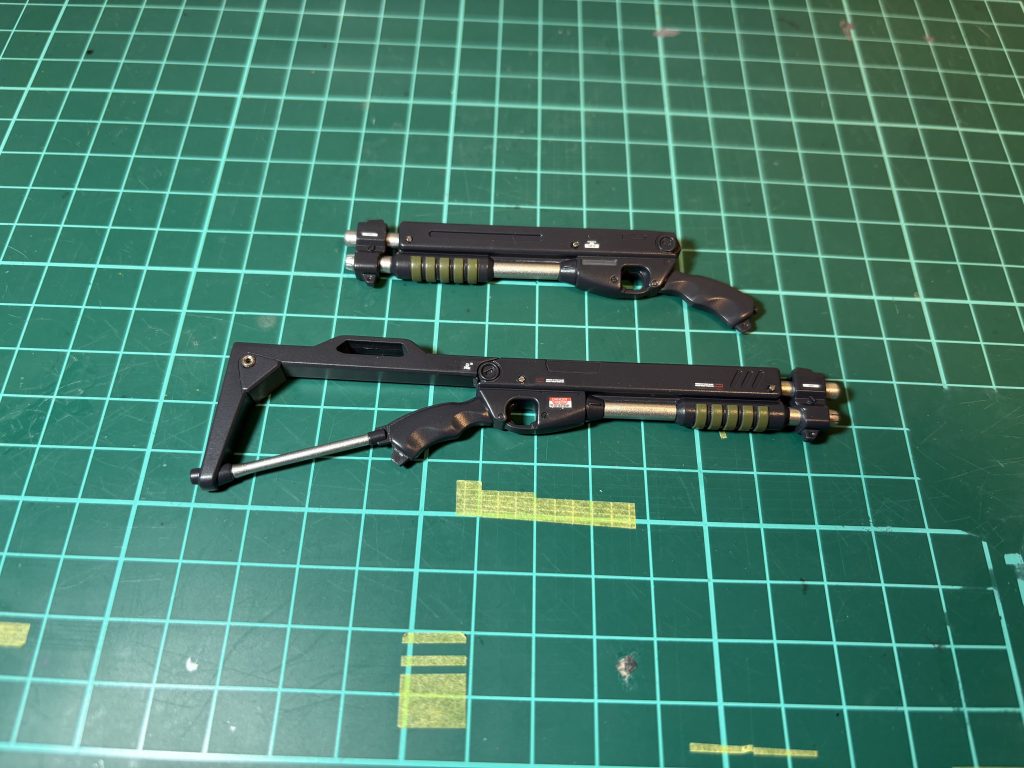 ショットガン。塗り分けが一番楽しかったパーツです。