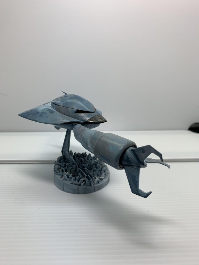 塗装は海用迷彩柄にしました。