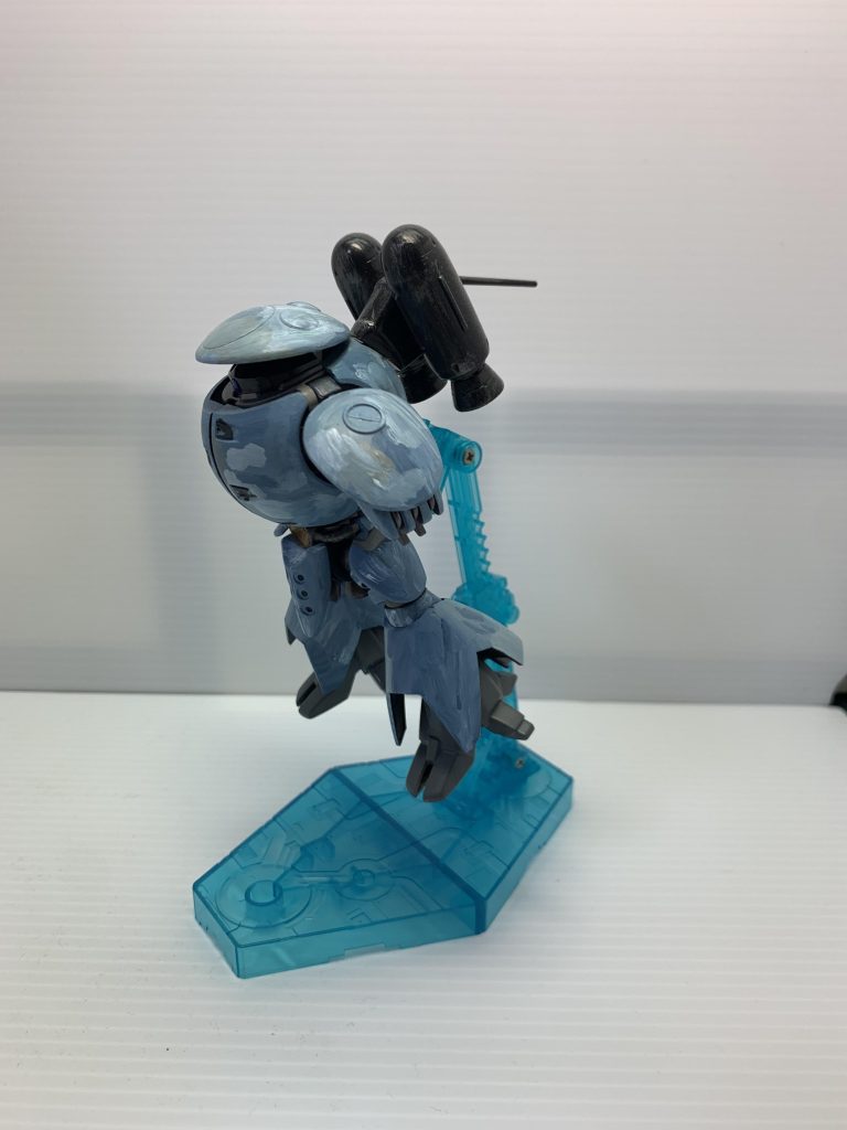 水中移動状態です。ジェットパックを装着させました。