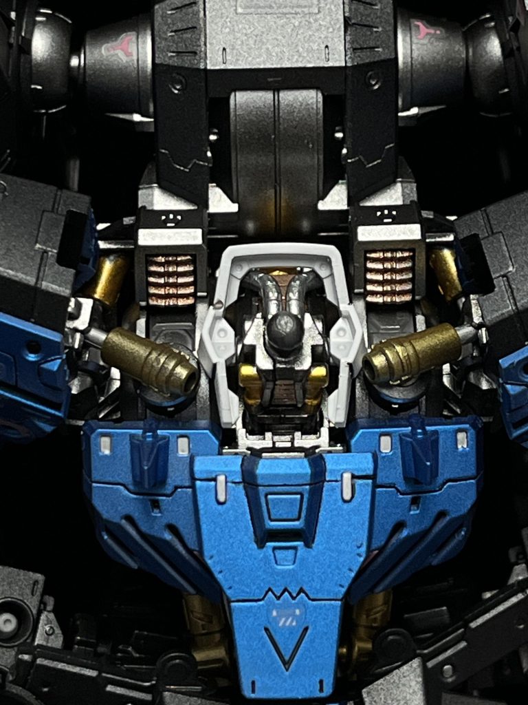 首元を上から。頑張って色分けしましたのでディティールがしっかりアップしています!