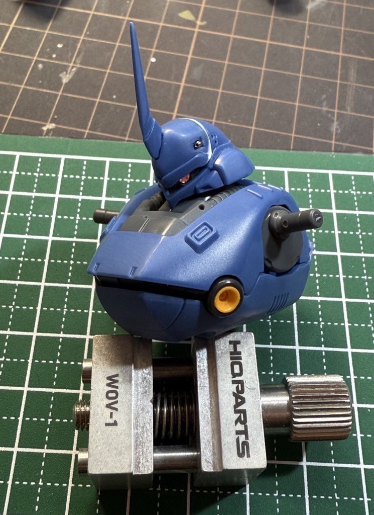 【制作過程】ヒサシを前傾させたとこ