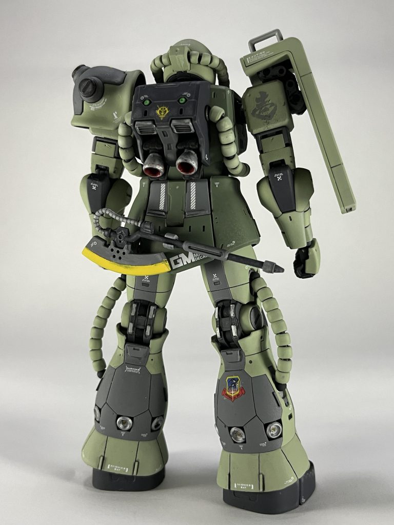 使用デカール・アシタのデカール・ガンダムデカール今回のルールとして、アシタのデカールは白のコーションデカールのみとして統一感やリアル感を意識しました。