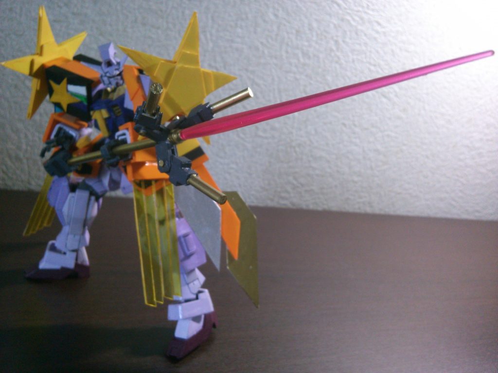 マイクスタンドはビームランサーとしても使用可能。