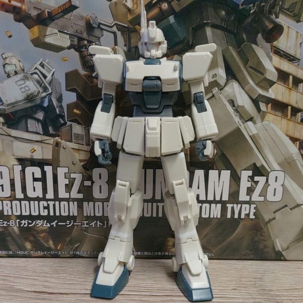 首をポリキャップからユニコーンデストロイモードの首を加工して移植。延長して顎を引けるように。胴体を2mm延長太腿で2mm、スネで2mm延長現状はこんな感じです。（1枚目）