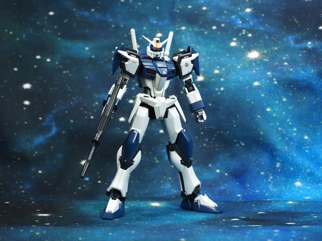 素デュエル。色はSEED無印のデュエルをだいぶイメージして塗っている。アサルトシュラウドが無い状態でもちゃんとカッコいいの素晴らしいね