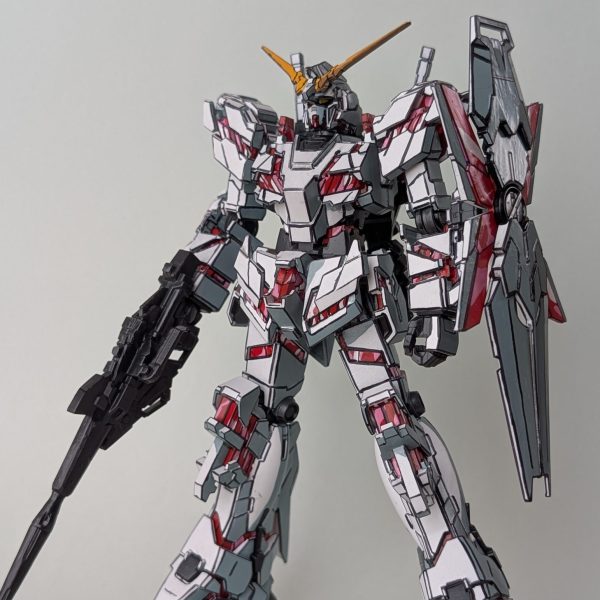 ユニコーンガンダム イラスト風塗装