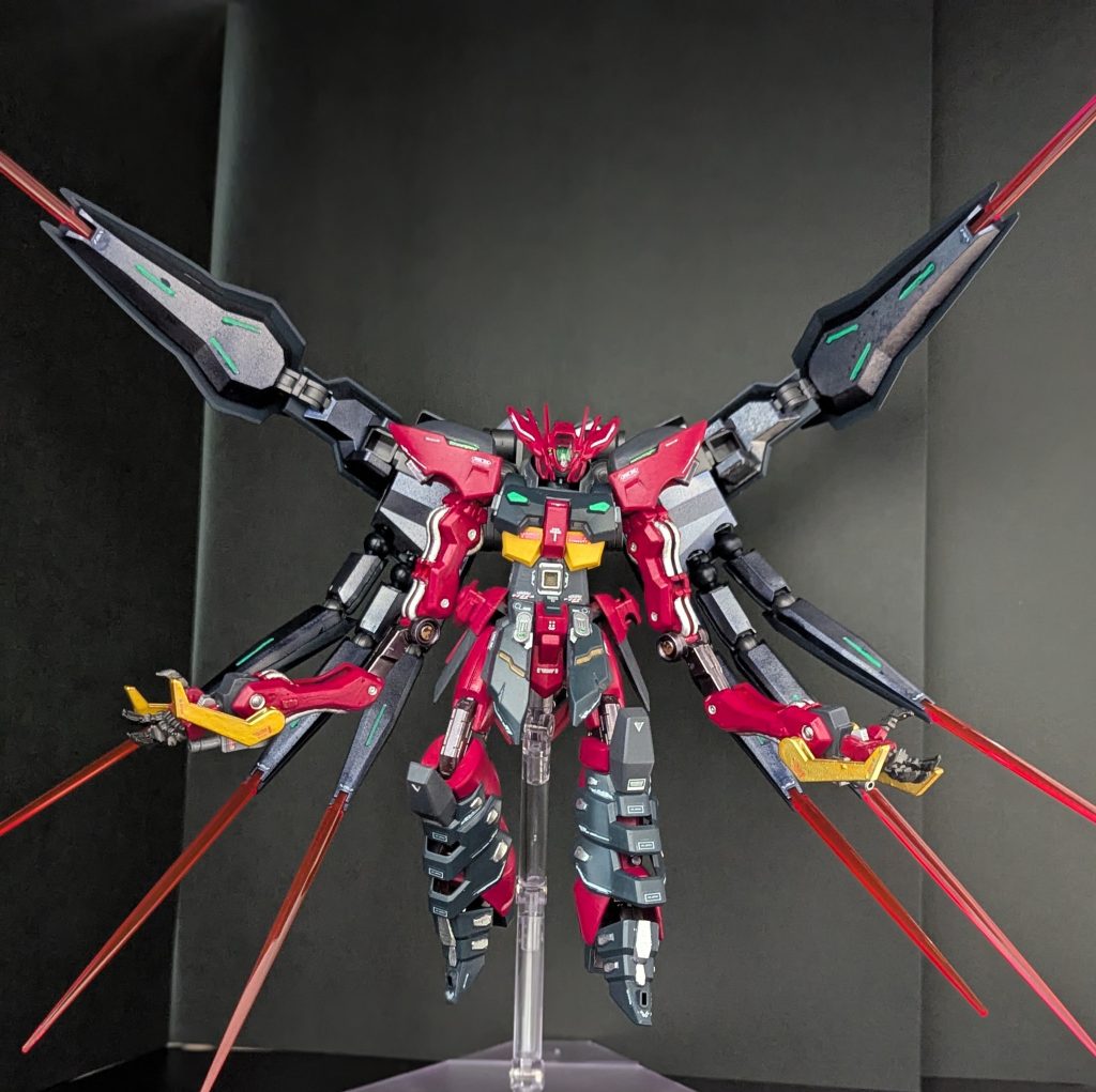 禍々しいポーズ月の光を受けて強くなる設定