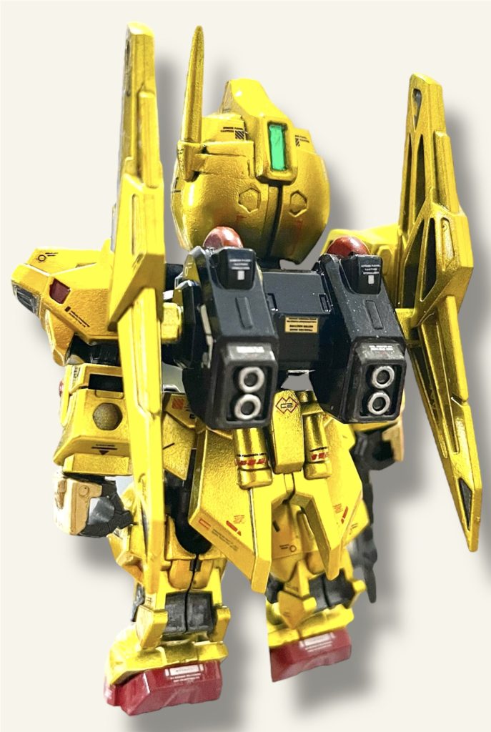 バックショット📷赤色、バーニアなど塗り分け🖌️