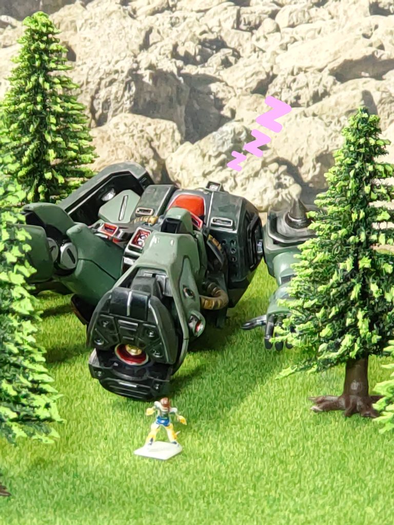 ZZZzzz……、ムニャムニャ…、クリスも俺の事が好きだって……、ムニャムニャ……照れるなぁ……ZZZzz…バーニィ❗️起きてよ、バーニィ‼️