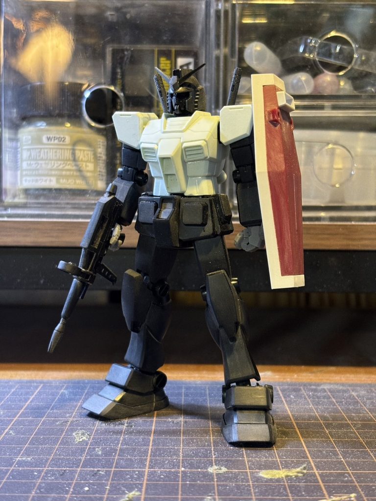 塗装前。首や肩関節の移植はかなりやりやすかったです。（引き出し機構は殺してしまいましたが）