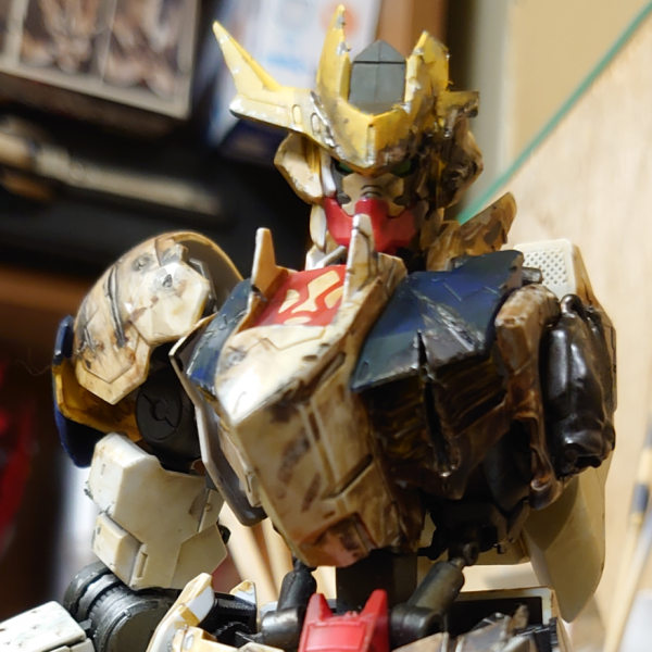 フルメカニクス　バルバドスルプスレクス　ダメージ加工(過去作　息子の壊れた素組み改修)