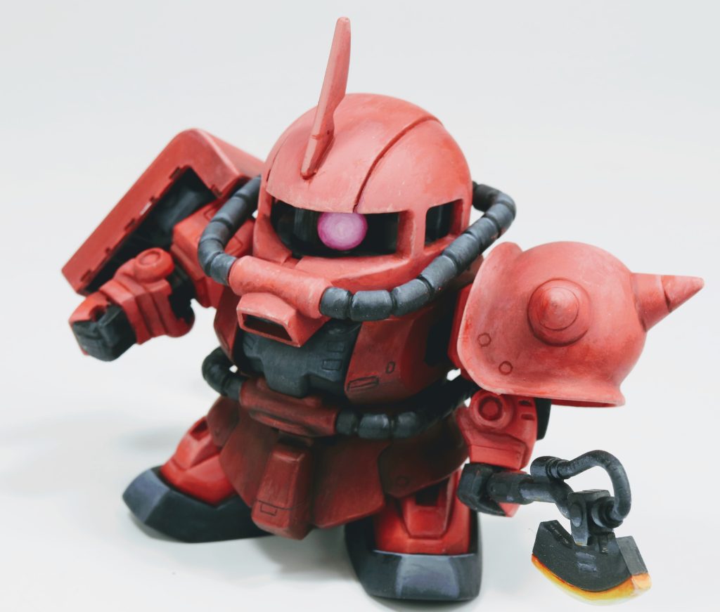 SD　BB戦士シャー専用ザク–3枚目/制作者：ペーパーテープ70