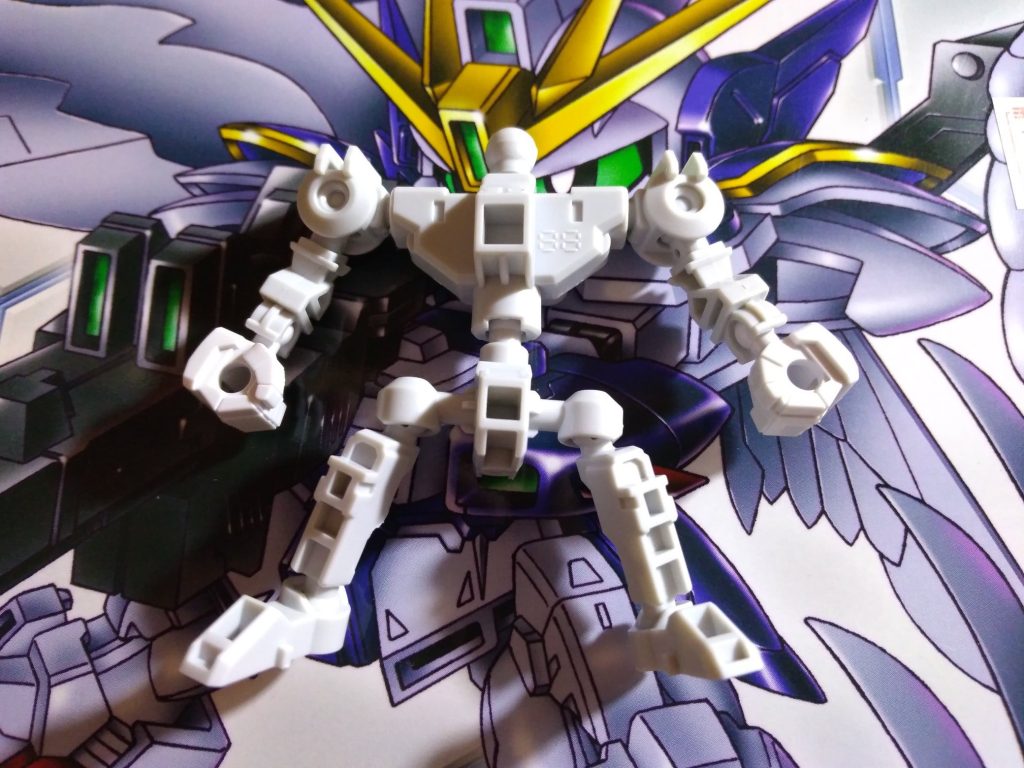 クロスシルエット【SDフレーム】光翼の騎士ウイングゼロ／翼の騎士ゼロ／【CSフレーム】ウイングガンダムゼロEW（CROSS SILHOUETTE【SD Frame】Knight of the Winged Light Wing-ZERO／Winged Knight ZERO／【CS Frame】Wing Gundam Zero EW）–4枚目/制作者：enarin