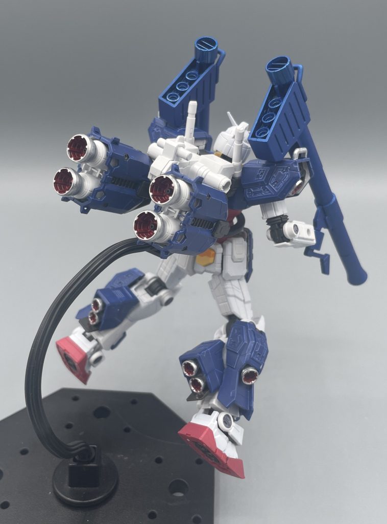 バックショット　このバーニアスラスターはカッコいいですね！！グラスフェザー等はオミットしてみました。