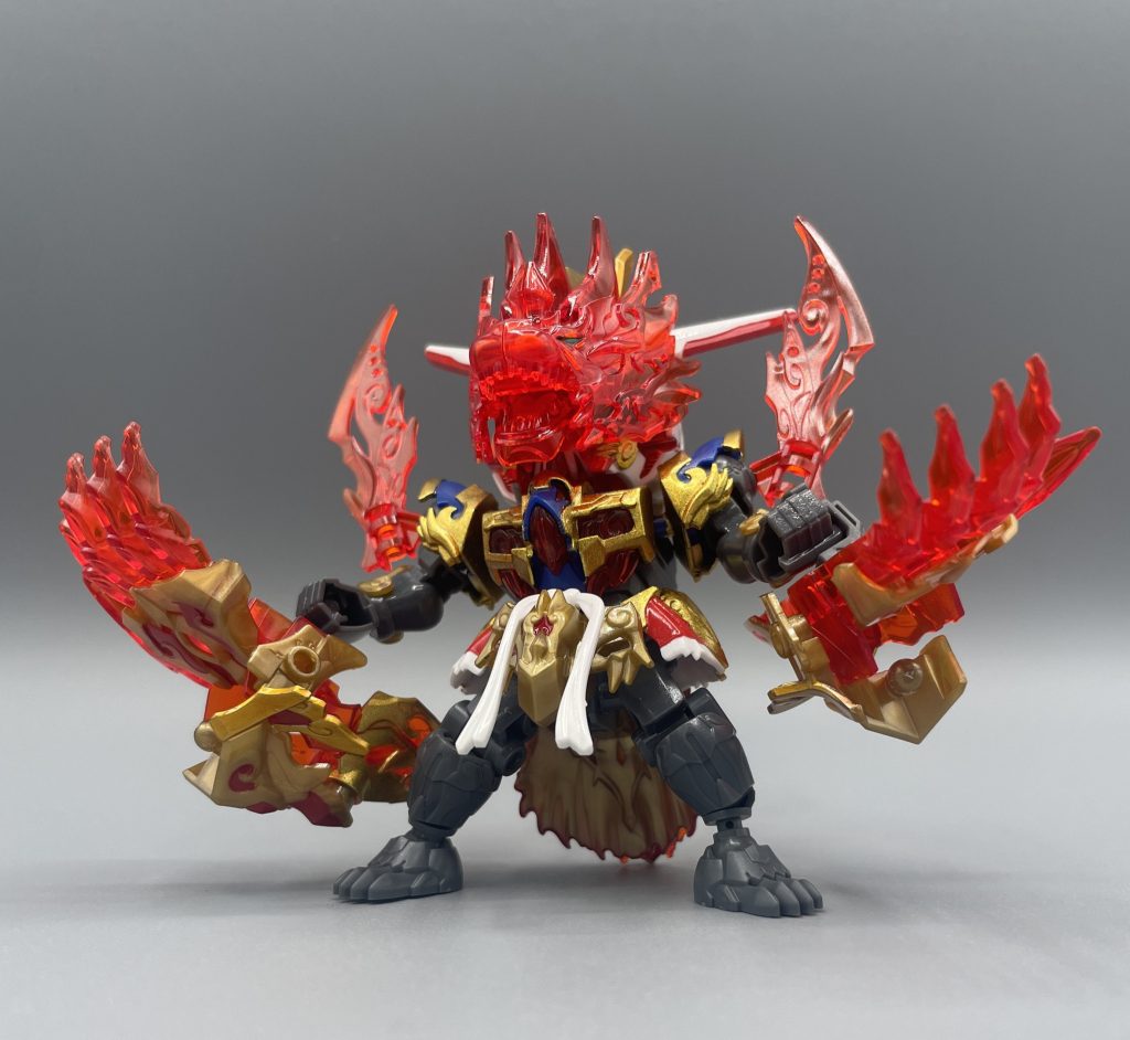 剛猿形態!! SDながら、クリアパーツがふんだんに使われていて、非常に見栄えが良いですね。 最後までご覧いただき、ありがとうございました(*^^*)