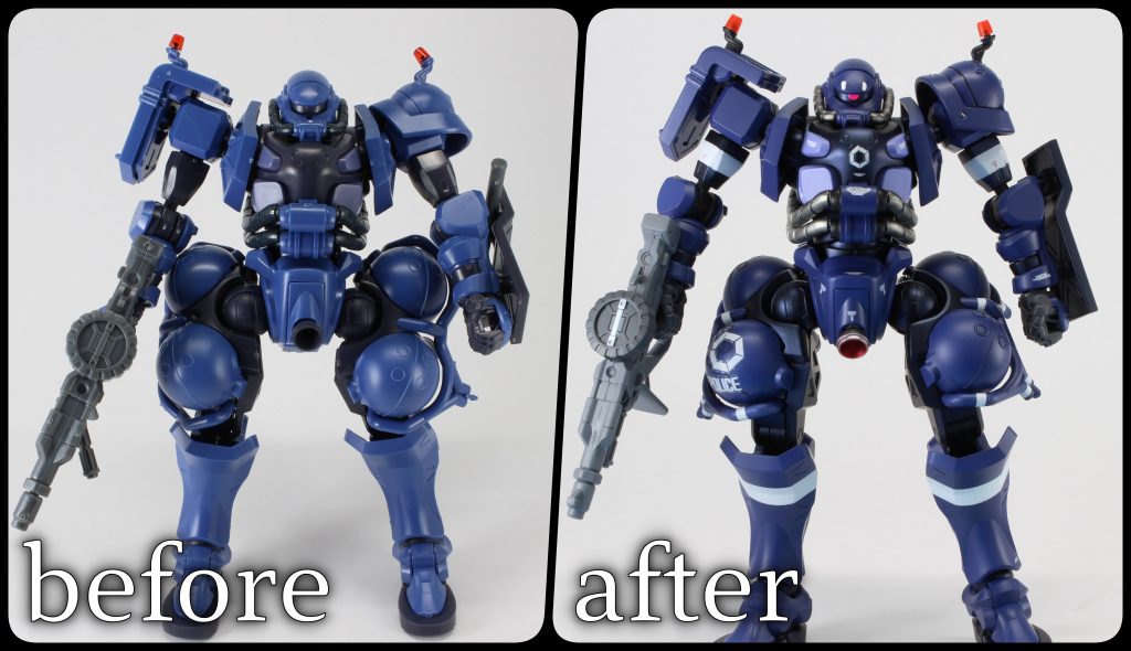 HG軍警ザク–2枚目/制作者：主夫プラ工房