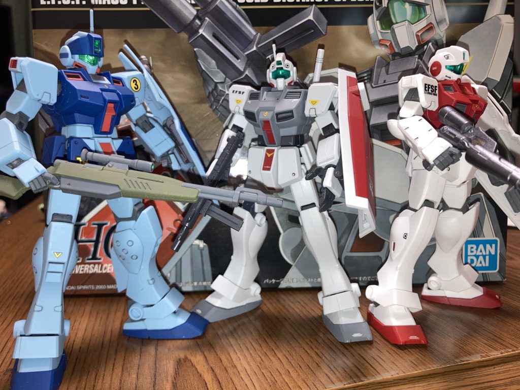 地味にコツコツ作ってるポケ戦のジム達と揃い踏み