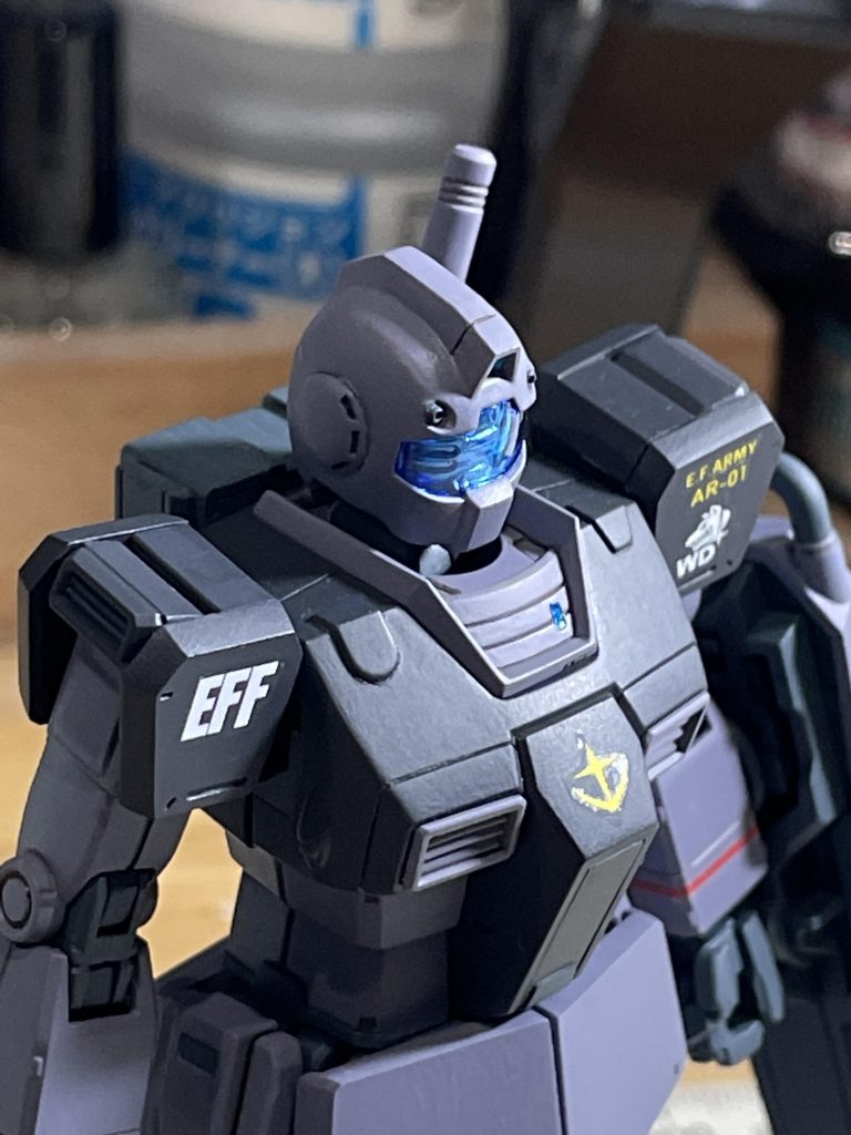 頭部耳部分はオリジンジムの耳部分をカットして接着しました。