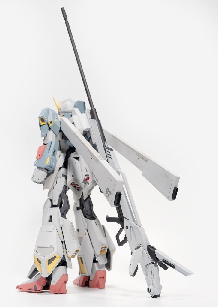 全体像。すっごい長いライフルになってしまいました。もちろん持てません...