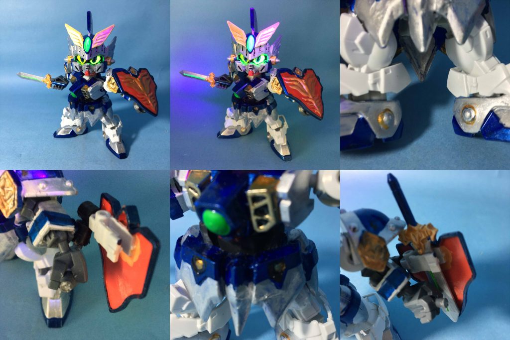 アクションポーズ、改造各所の拡大写真