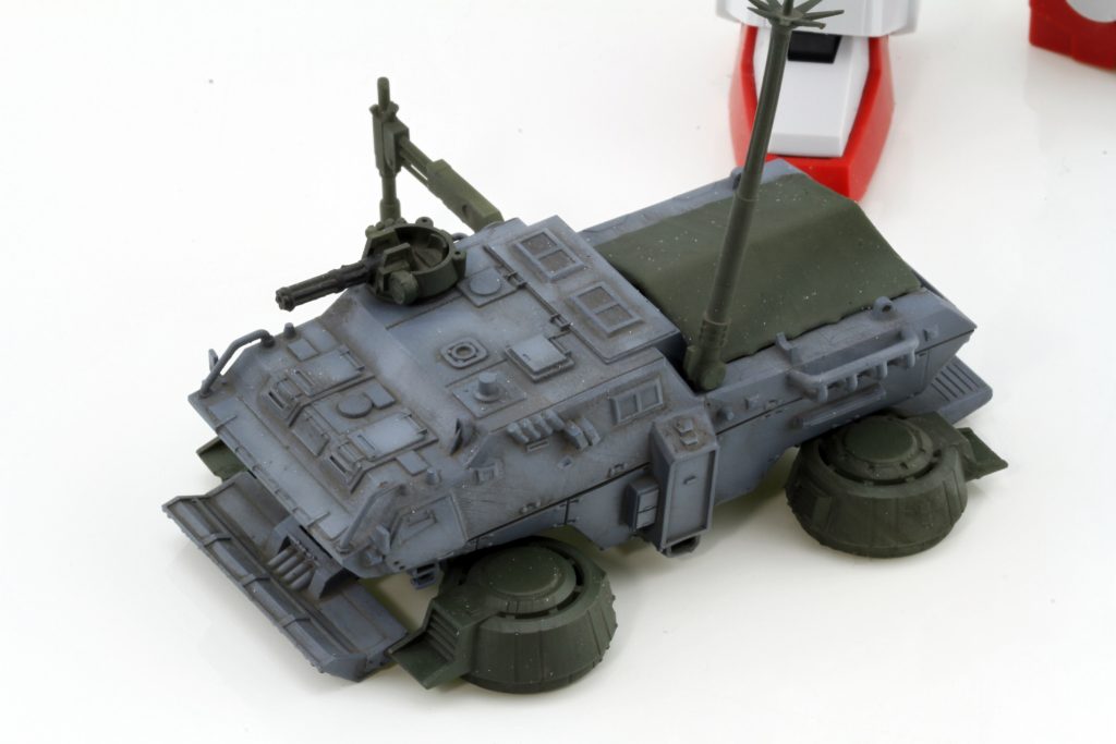 1/144 連邦軍 M353A4 MS戦闘支援車輌ブラッドハウンド 74式ホバートラック