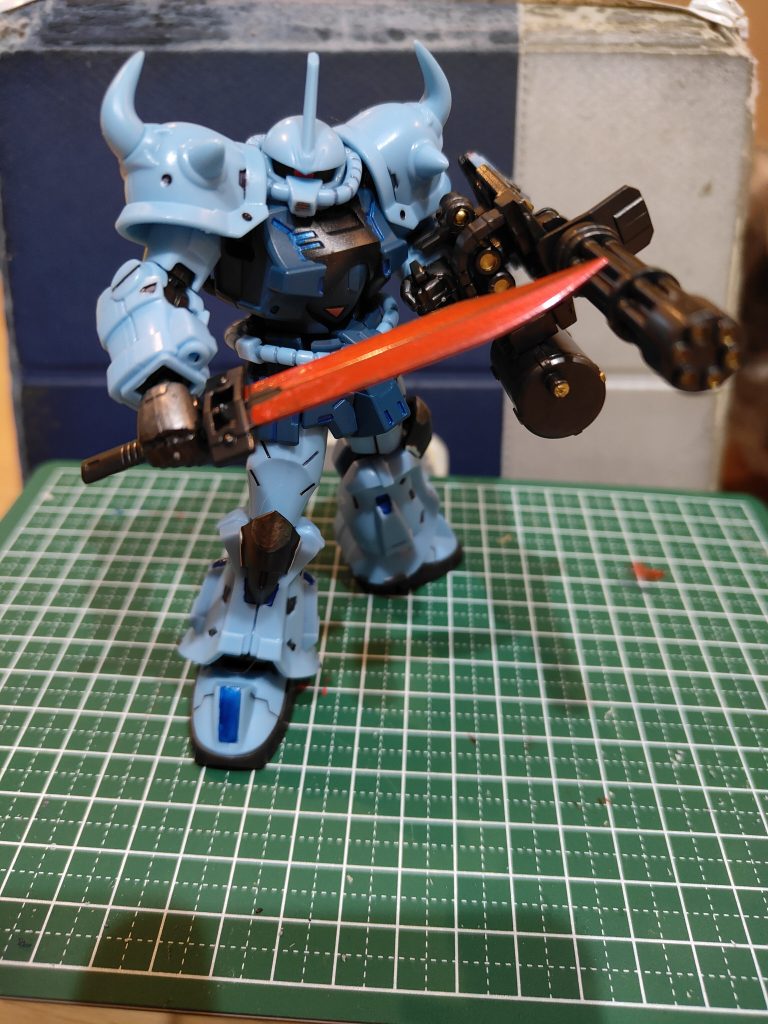 ソードはなんとなくメタレッドにしてみました。初投稿です。ド素人ながら楽しくペイントが出来ました。