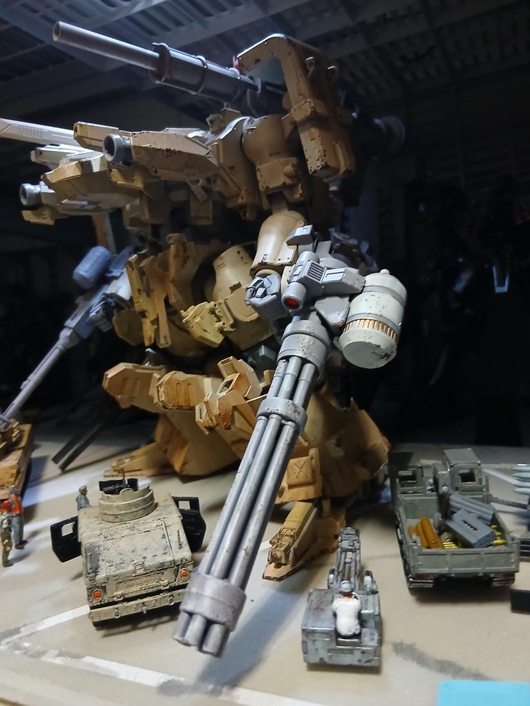 MSの巨大感が伝わればいいなと思います。1/100ティエレンです。 