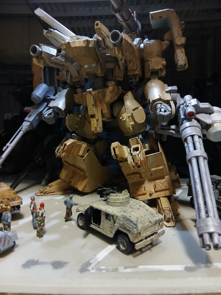 10年以上前に作った格納庫ジオラマです。