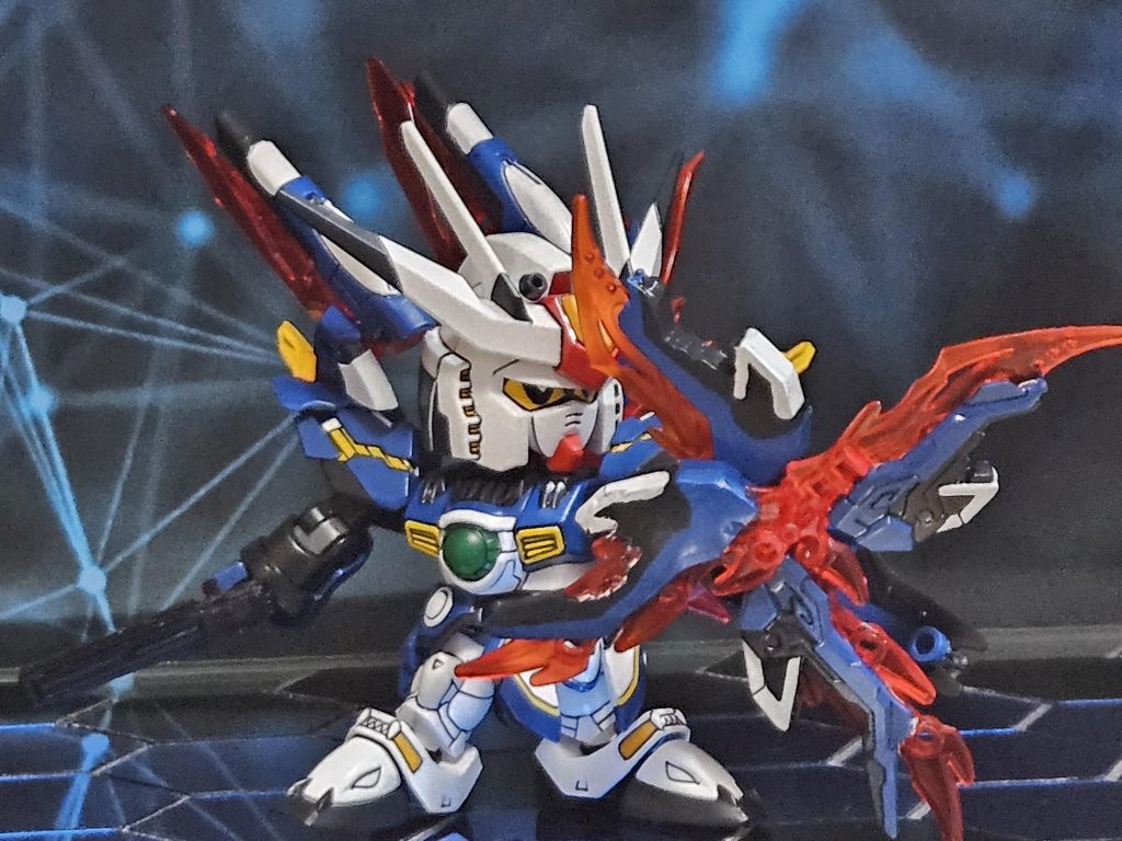 ウイングを連結させ手裏剣状にしたもの。2本連結だと弓としても使える。