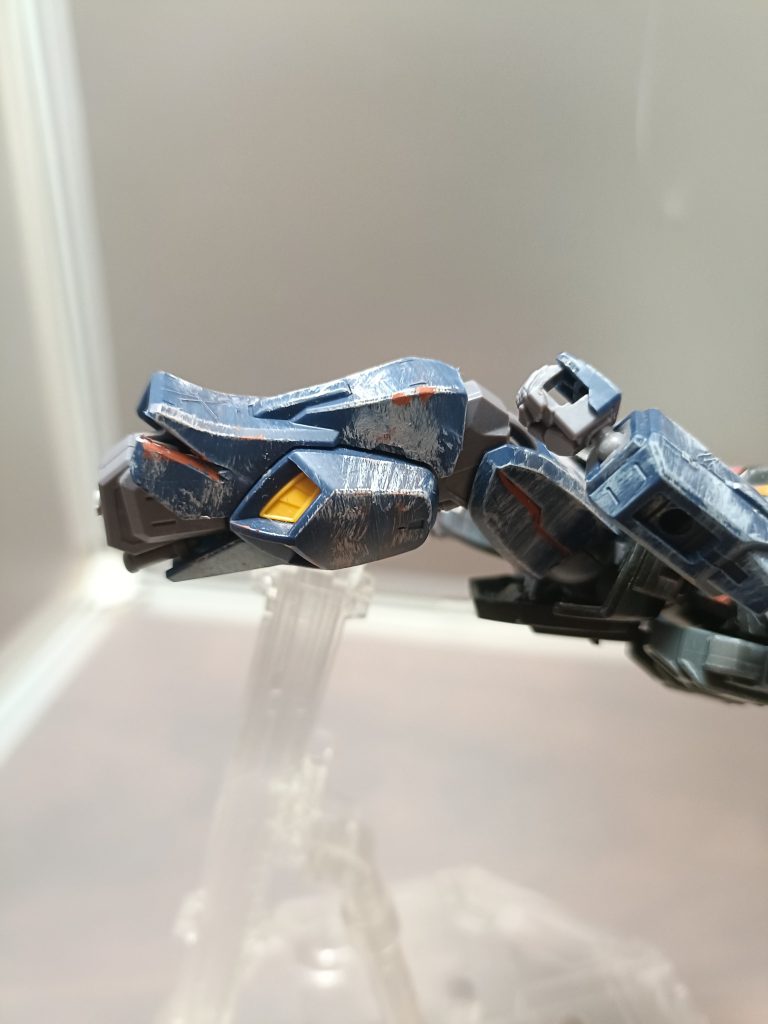 足の色褪せた感じ。自分の中ではいい出来になったと思います。