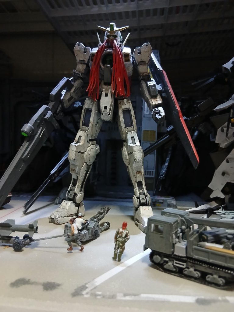おまけで中の人、嘘です別人です。MGだし……次は宇宙世紀のアレか、30周年のアレをフルアーマーで。