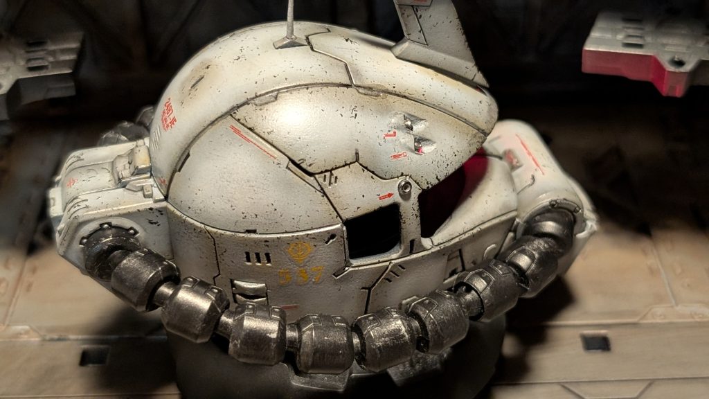 ザクヘッド　モノアイ発光–5枚目/制作者：　むにゃふじ子