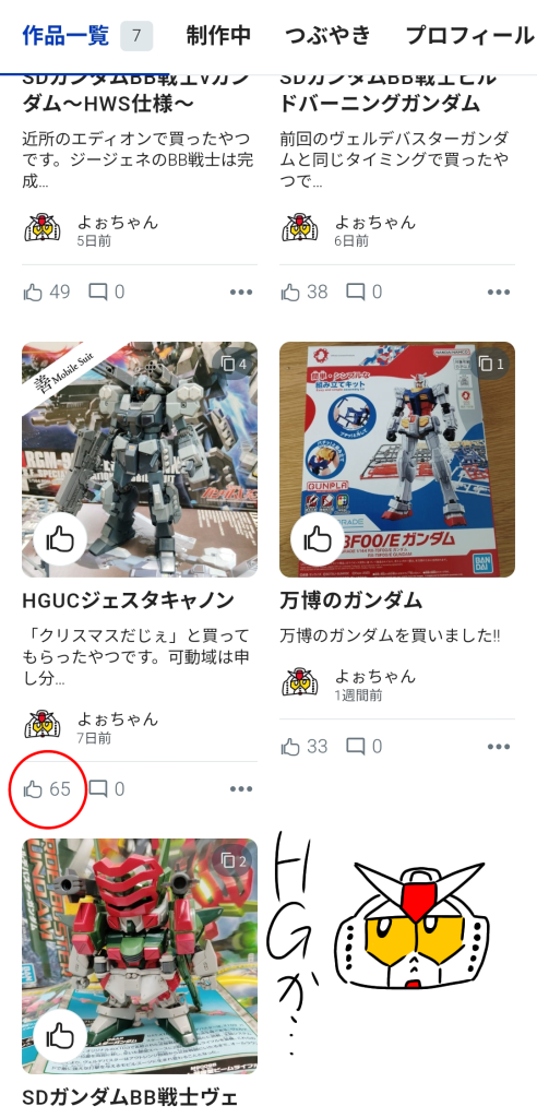 作品名：HGが人気そうです…
