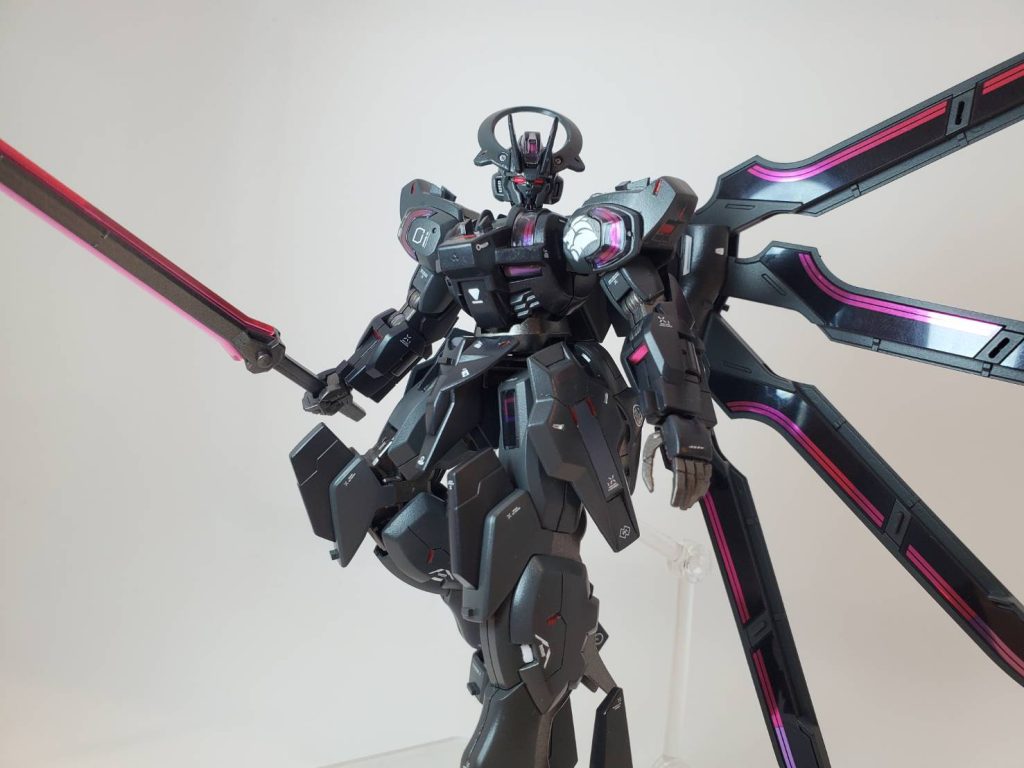 ミッドナイトブルーとダークグレーの2色で塗装してます。シールはそのまま。デカールは水星デカール＋余り物