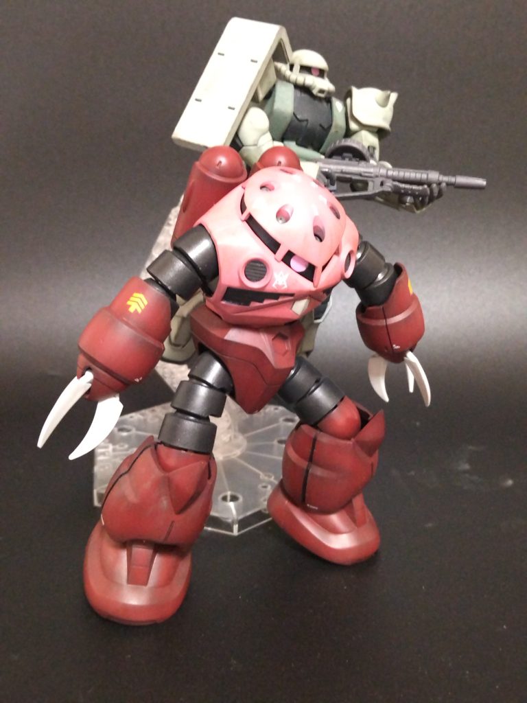 ジャブロー降下風に〆。一年戦争の機体が集まってきました。次はドムか水中機体作りたいですね。※以下余談
