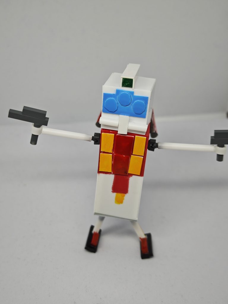 腕はここまで広げられます。W0並みのポージングをとっても雑魚は雑魚、まったくもって締まりません（笑）