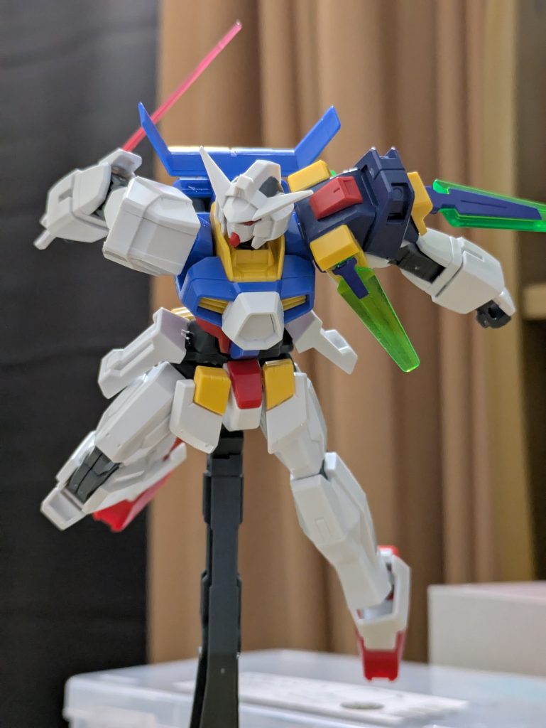 塗装前はこんな感じ肩のCファンネルラックがお気に入り