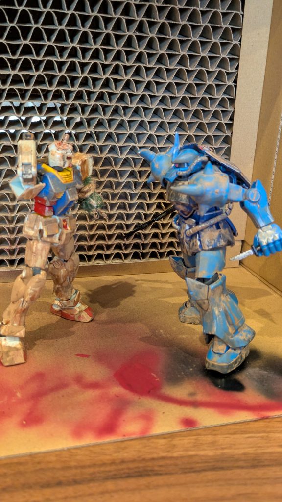 前に作ったグフといっしょに