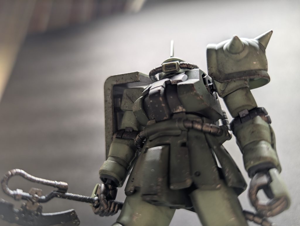 ウェザリングマスターのススを使うだけで一気に重厚感がでる