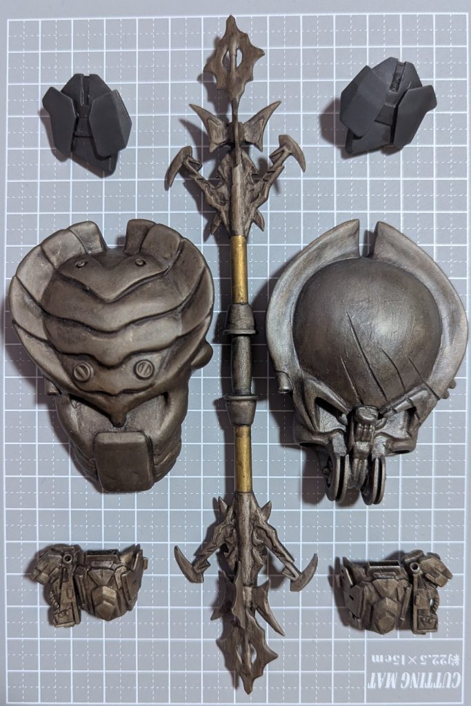 ■差替えパーツA・ケルティックマスク・チョッパーマスク・ケルティック内側ガントレット・チョッパーウエストカバー・スピア※伸縮可