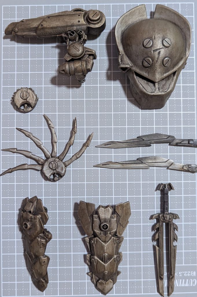 ■差替えパーツC・プラズマキャノン・ナイフ・スカースカート・ケルティックスカート※チョッパーと共用・スカーマスク・ケルティックブレード・シュリケン※開放バージョンと閉じたバージョン