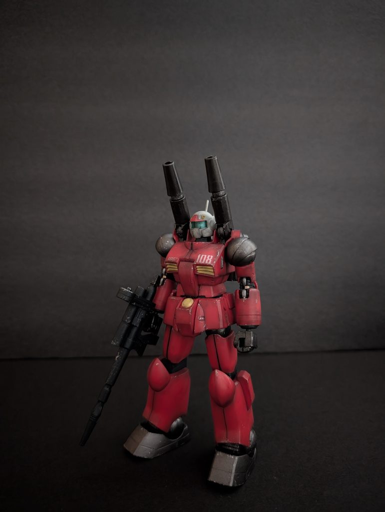 作品名：HG　ガンキャノン<p>素組されたものをフリマアプリで購入して改造</p>