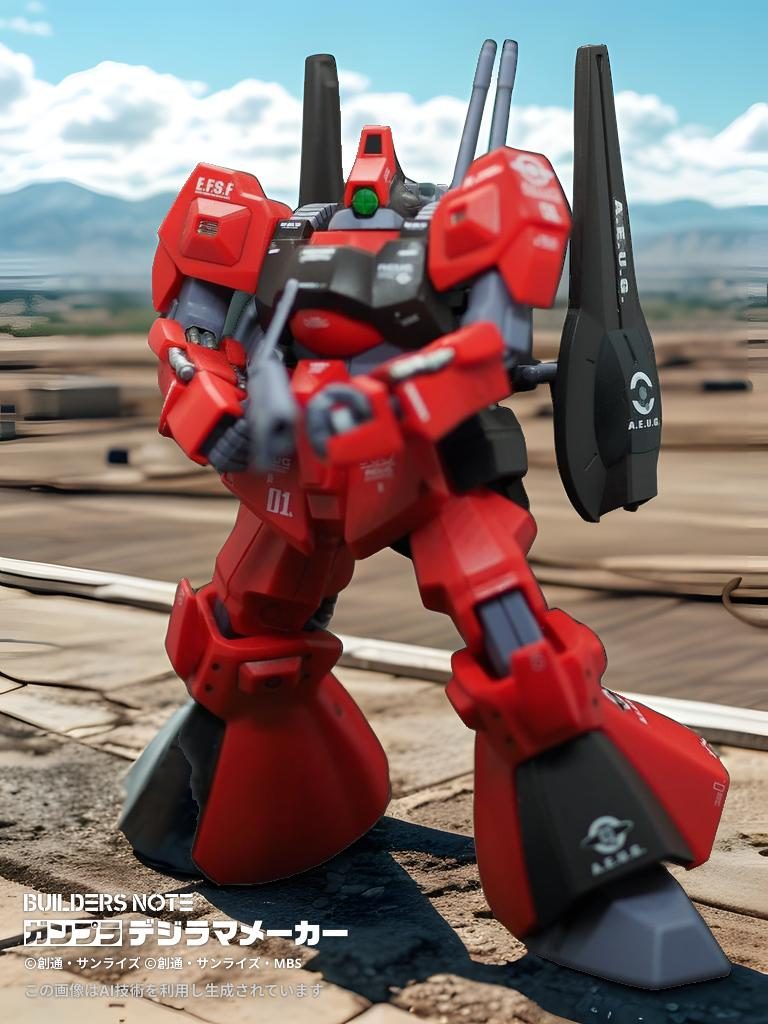 ガンプラジオラマメーカーで合成してみました(gundam-kao2)右足が無くなってる(gundam-kao5)