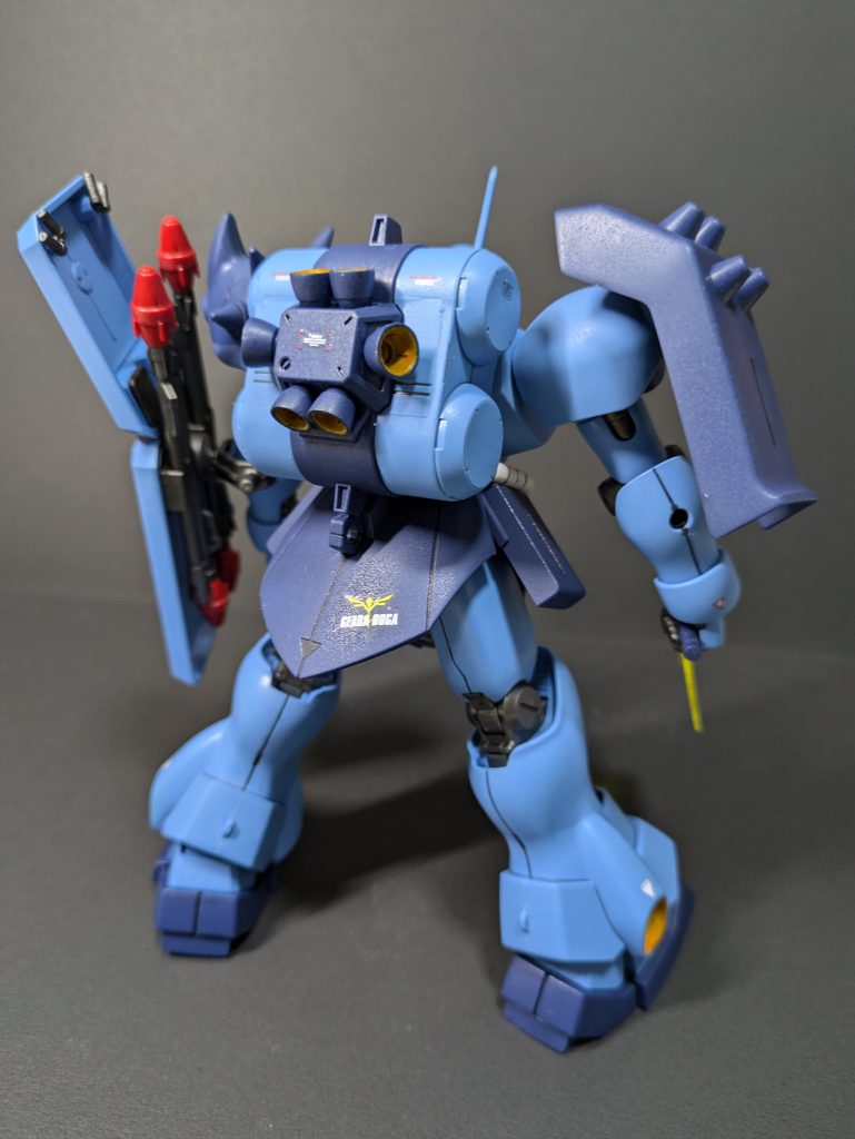 部分塗装、墨入れ、合わせ目消しと気持ちばかりのデカール、つや消し仕上げ最近はこの仕上げパターンが多いですねw