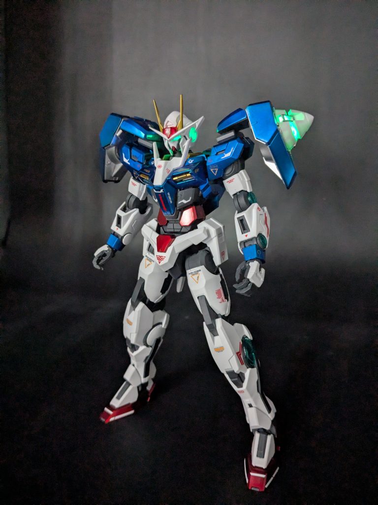 LEDユニットも買えたので搭載！太陽炉はあうけど顔はすごいことになってんな